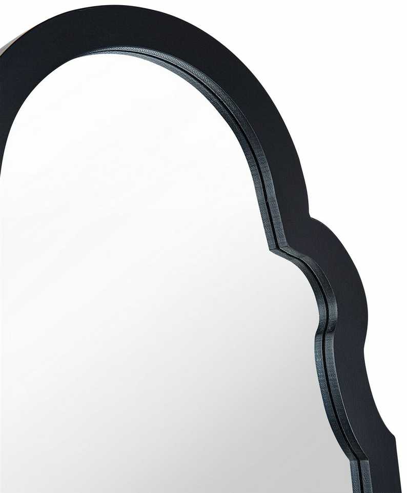 Beliani Pastatomas veidrodis CHATILLON 150 cm Juodas
