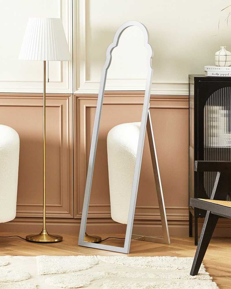 Beliani Pastatomas veidrodis CHATILLON 150 cm sidabrinės spalvos