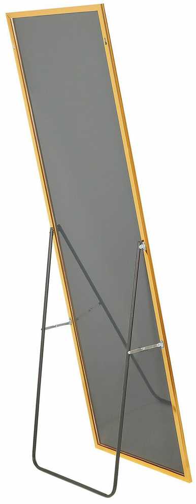 Beliani Pastatomas veidrodis BEAUVAIS 156 cm, metalinis, auksinis