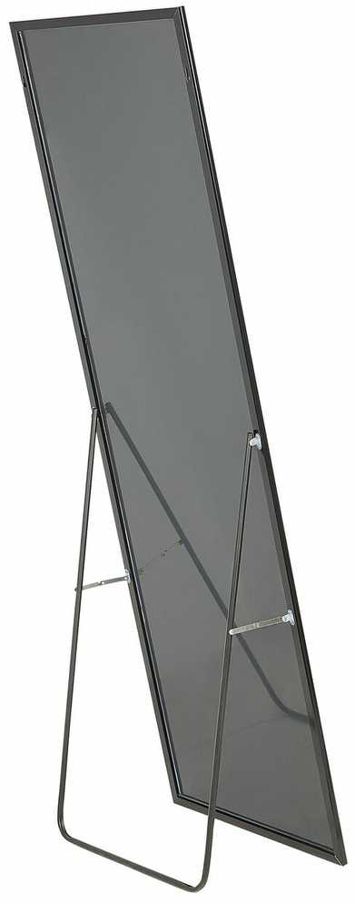 Beliani Pastatomas veidrodis BEAUVAIS 156 cm metalinis juodas