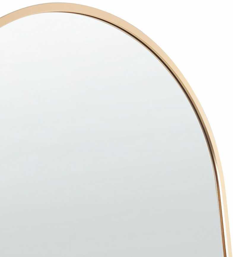 Beliani Pastatomas veidrodis BAGNOLET 150 cm metalinis auksinis