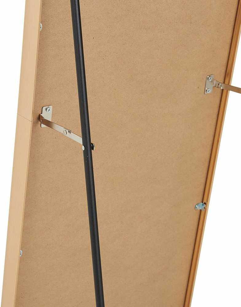 Beliani Pastatomas veidrodis BAGNOLET 150 cm metalinis auksinis