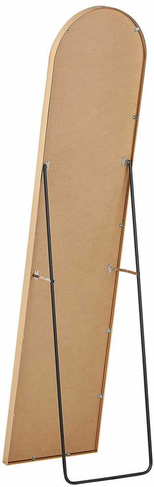 Beliani Pastatomas veidrodis BAGNOLET 150 cm metalinis auksinis