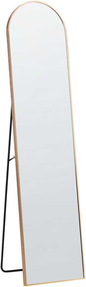 Beliani Pastatomas veidrodis BAGNOLET 150 cm metalinis auksinis