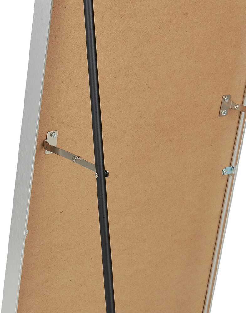 Beliani Pastatomas veidrodis BAGNOLET 150 cm, metalinis, sidabrinis