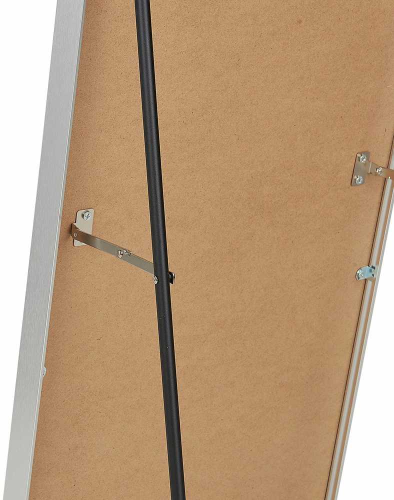 Beliani Pastatomas veidrodis BAGNOLET 150 cm, metalinis, sidabrinis