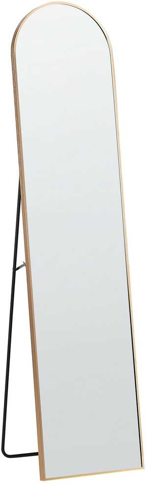 Beliani Pastatomas veidrodis BAGNOLET 150 cm metalinis auksinis