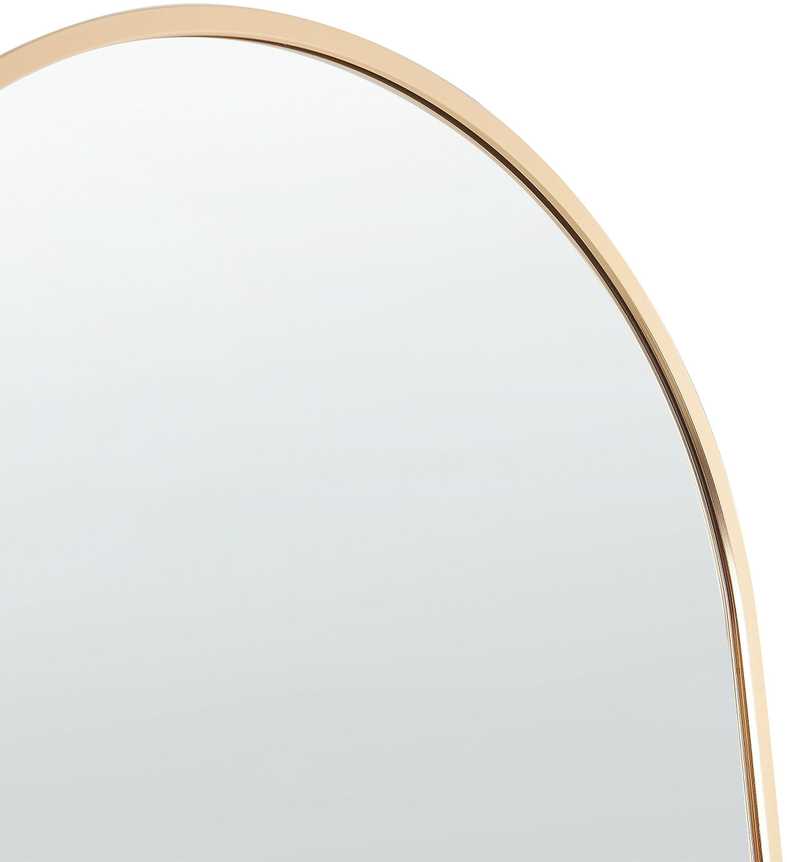 Beliani Pastatomas veidrodis BAGNOLET 150 cm metalinis auksinis