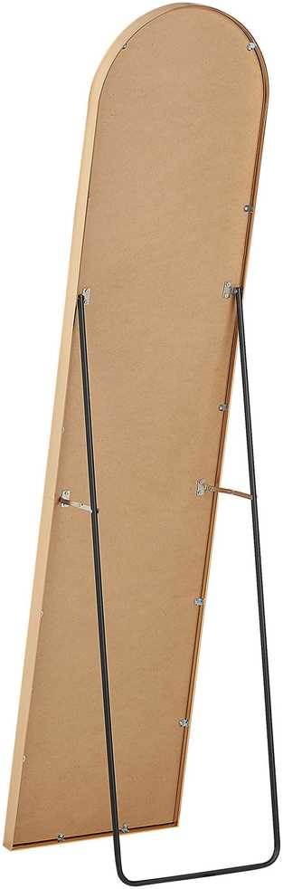 Beliani Pastatomas veidrodis BAGNOLET 150 cm metalinis auksinis