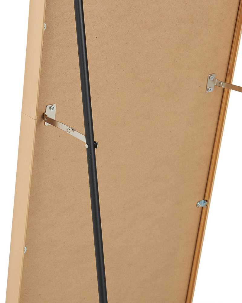 Beliani Pastatomas veidrodis BAGNOLET 150 cm metalinis auksinis