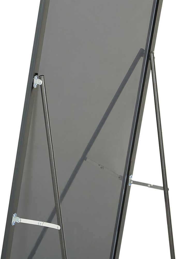 Beliani Pastatomas veidrodis BEAUVAIS 156 cm metalinis juodas