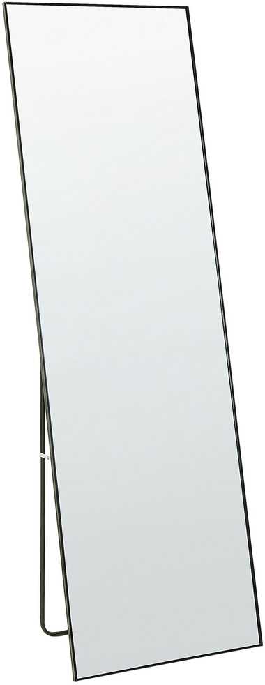 Beliani Pastatomas veidrodis BEAUVAIS 156 cm metalinis juodas