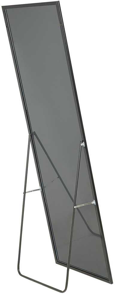 Beliani Pastatomas veidrodis BEAUVAIS 156 cm metalinis juodas
