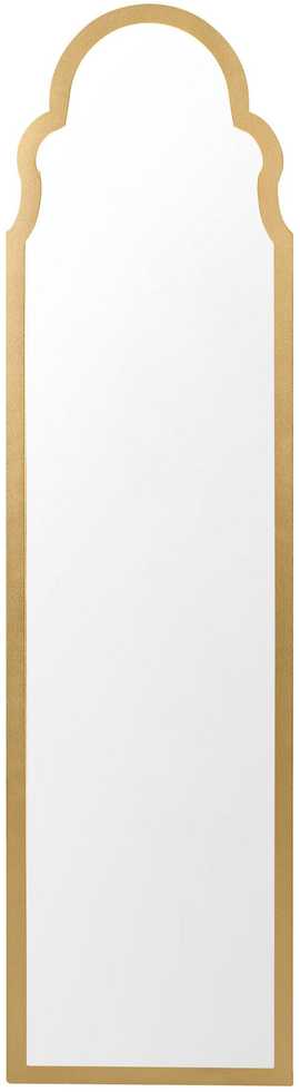 Beliani Pastatomas veidrodis CHATILLON 150 cm auksinis