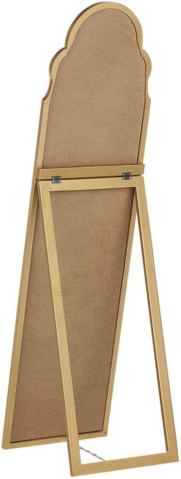 Beliani Pastatomas veidrodis CHATILLON 150 cm auksinis