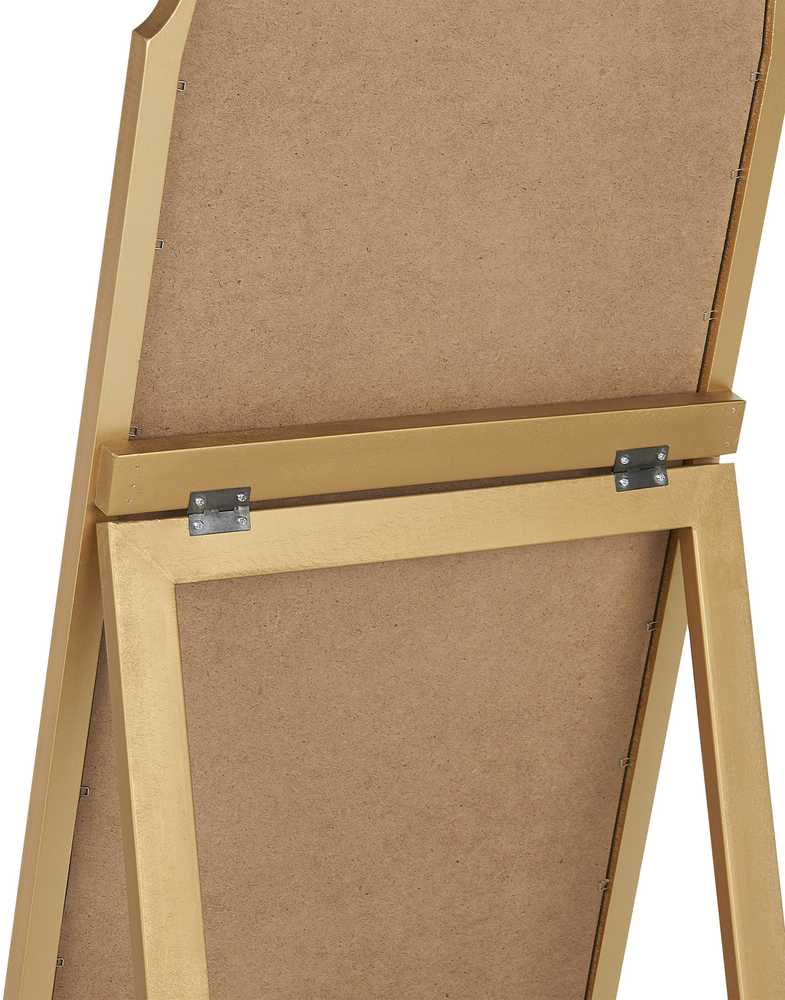 Beliani Pastatomas veidrodis CHATILLON 150 cm auksinis