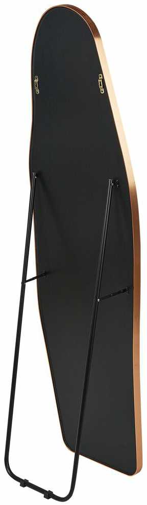 Beliani Pastatomas veidrodis LARCHE 160 cm, metalinis, auksinis