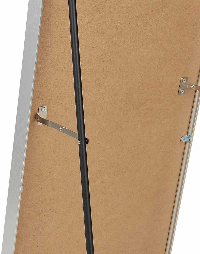 Beliani Pastatomas veidrodis BAGNOLET 150 cm, metalinis, sidabrinis