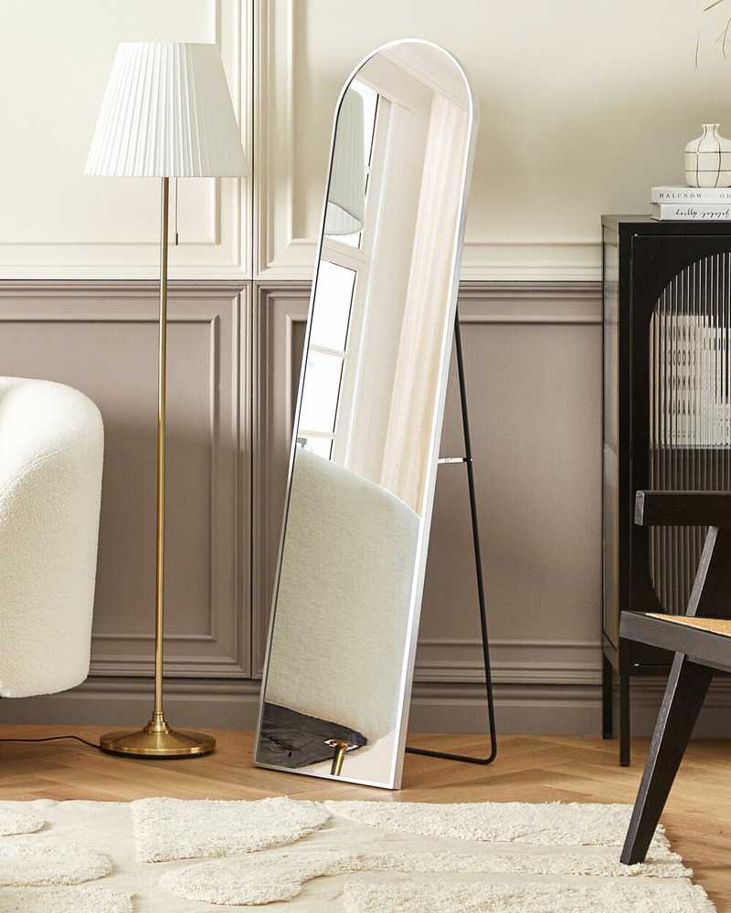 Beliani Pastatomas veidrodis BAGNOLET 150 cm, metalinis, sidabrinis