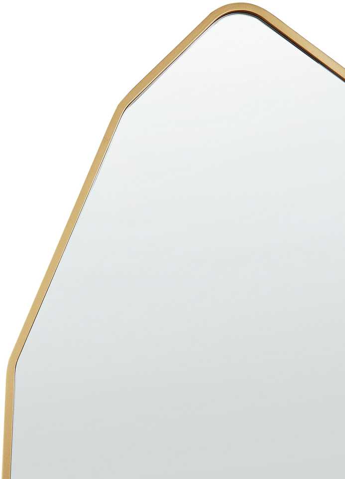Beliani Pastatomas veidrodis TARTAS 165 cm metalinis auksinis