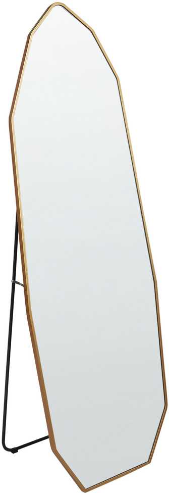 Beliani Pastatomas veidrodis TARTAS 165 cm metalinis auksinis