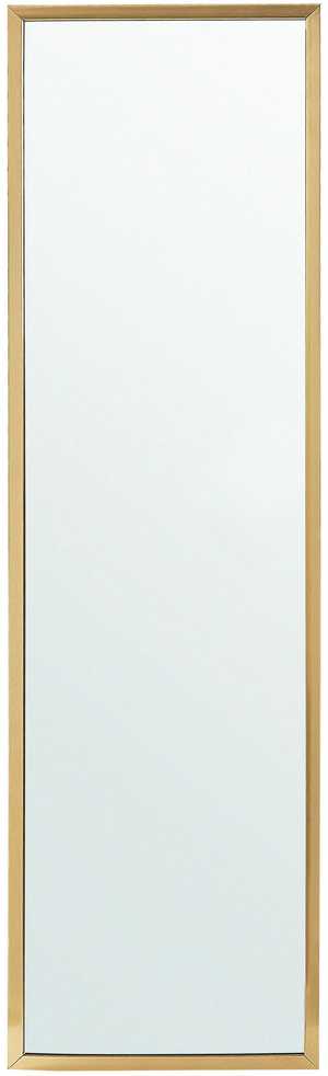 Beliani Pastatomas veidrodis TORCY 140 cm auksinis