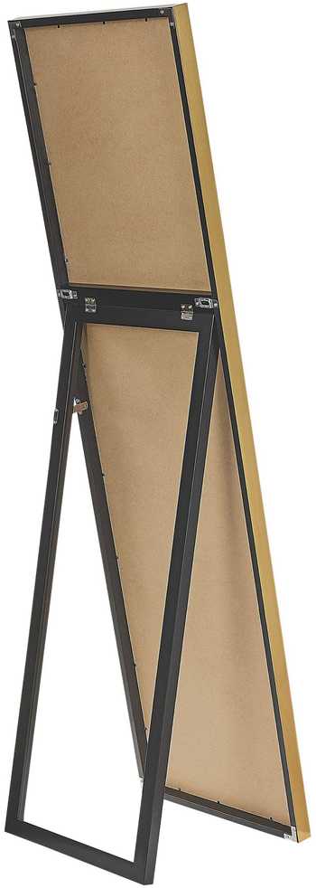 Beliani Pastatomas veidrodis TORCY 140 cm auksinis