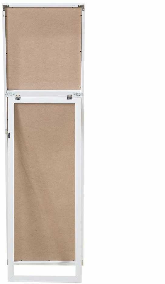 Beliani Pastatomas veidrodis TORCY 140 cm Baltas