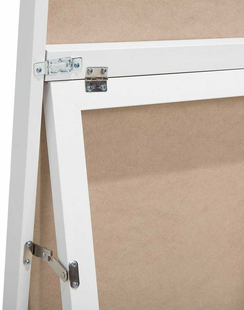 Beliani Pastatomas veidrodis TORCY 140 cm Baltas