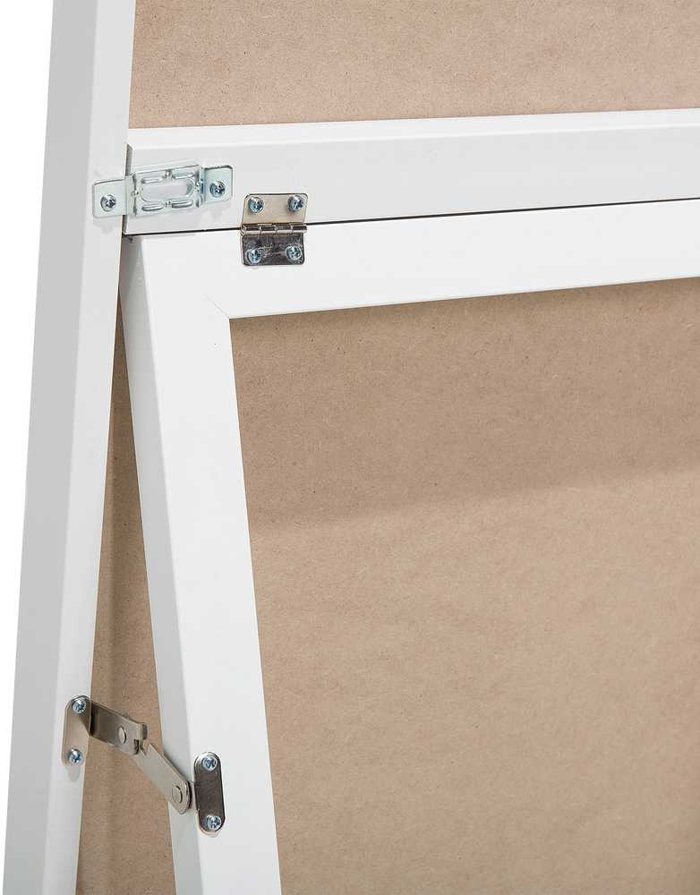 Beliani Pastatomas veidrodis TORCY 140 cm Baltas