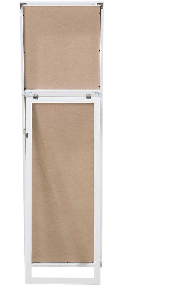 Beliani Pastatomas veidrodis TORCY 140 cm Baltas