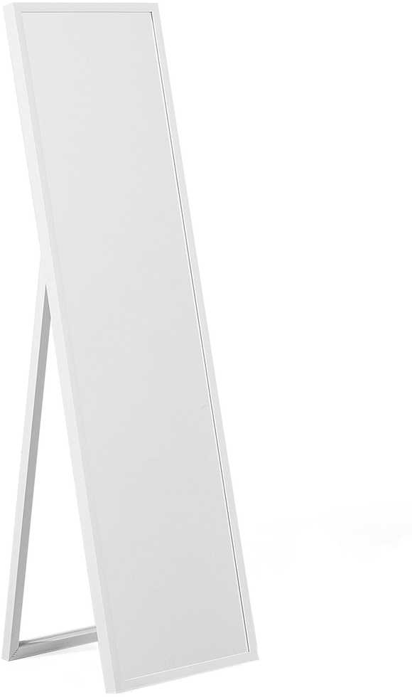 Beliani Pastatomas veidrodis TORCY 140 cm Baltas