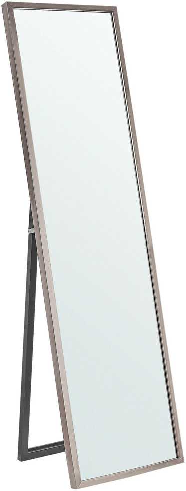 Beliani Pastatomas veidrodis TORCY 140 cm, sidabrinis