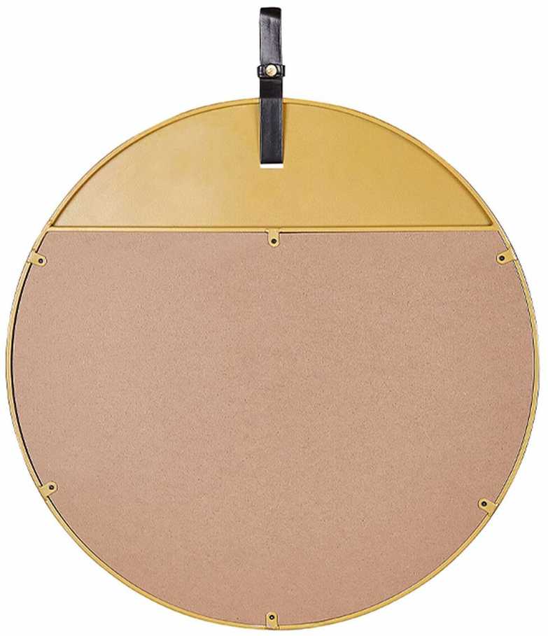 Beliani Sieninis veidrodis GURS 60 cm metalinis auksinis