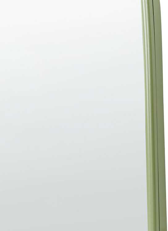 Beliani Sieninis veidrodis PARNAY 45 cm 146 cm Metallinis Alyvuogių spalvos