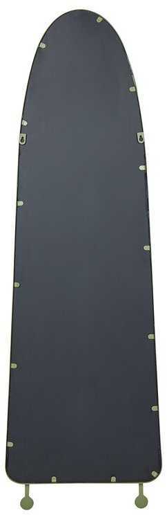 Beliani Sieninis veidrodis PARNAY 45 cm 146 cm Metallinis Alyvuogių spalvos