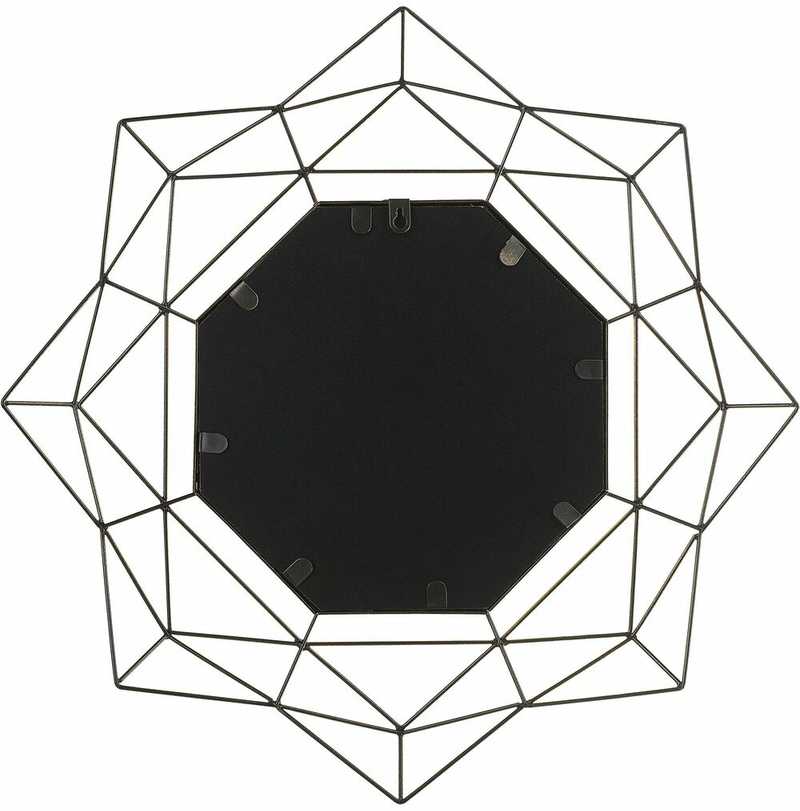 Beliani Sieninis veidrodis HILLION 60 cm metalinis auksinis