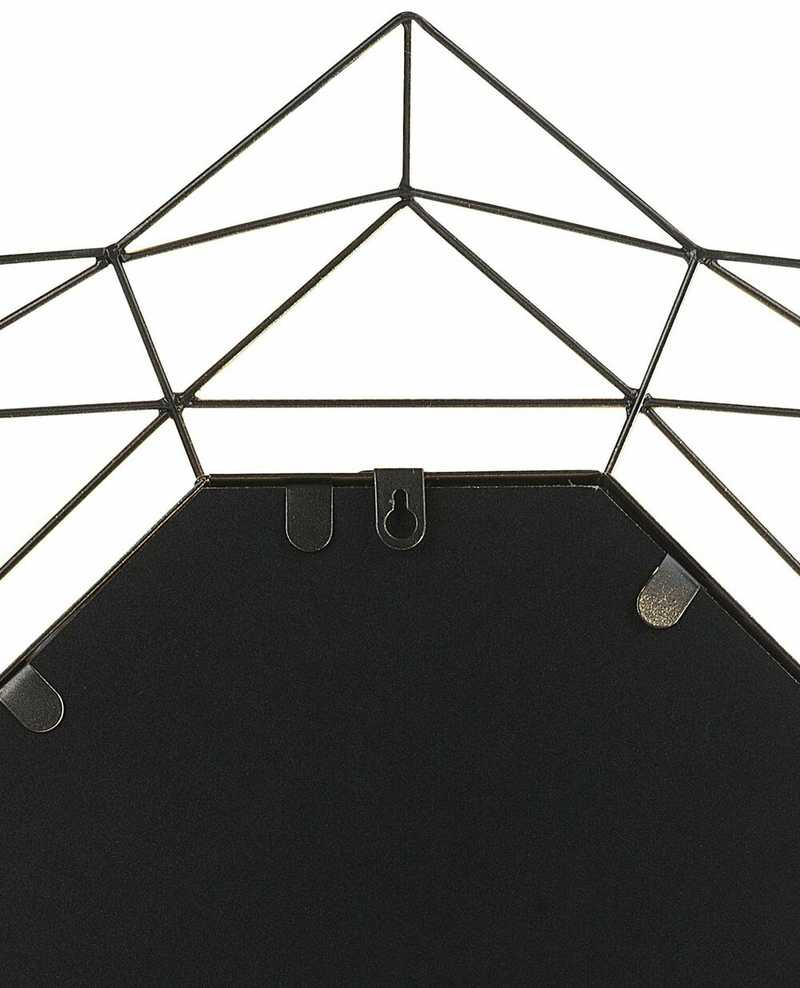 Beliani Sieninis veidrodis HILLION 60 cm metalinis auksinis