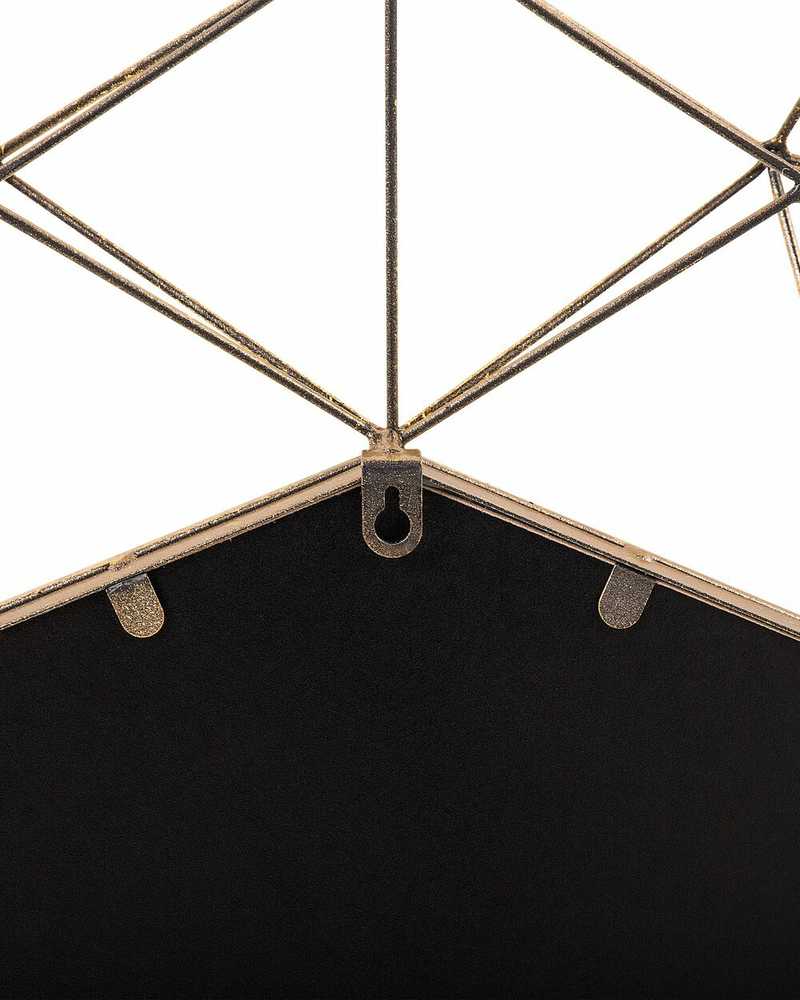 Beliani Sieninis veidrodis GAILLAC 80 cm 80 cm metalinis auksinis