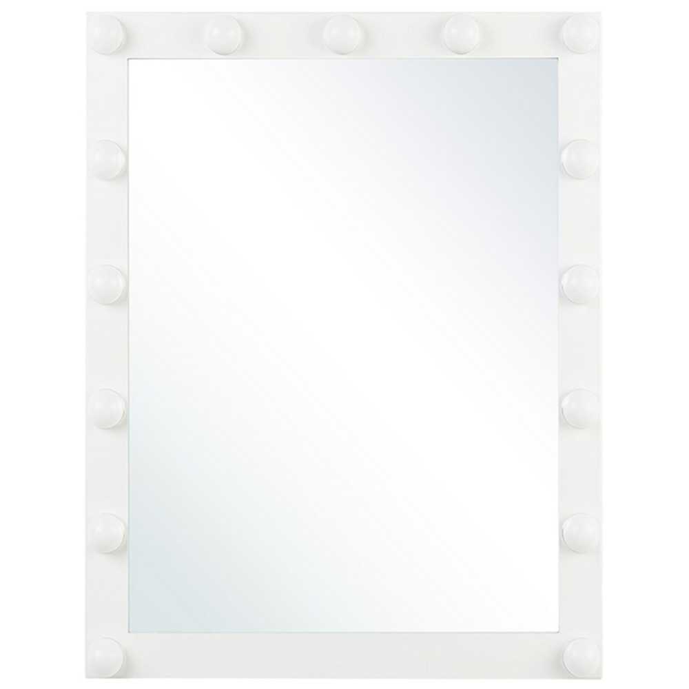 Beliani Voninis LED veidrodis ODENAS 50 cm 60 cm baltas