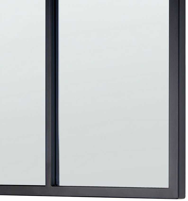 Beliani Sieninis veidrodis CAMON 38 cm 132 cm metalinis juodas