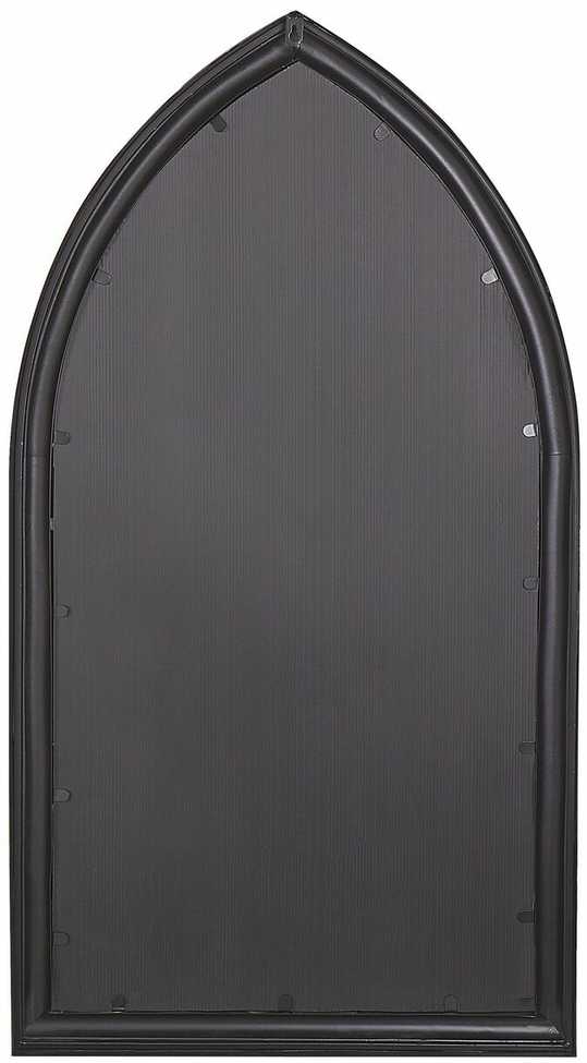 Beliani Sieninis veidrodis TRELLY 62 cm 113 cm metalinis juodas