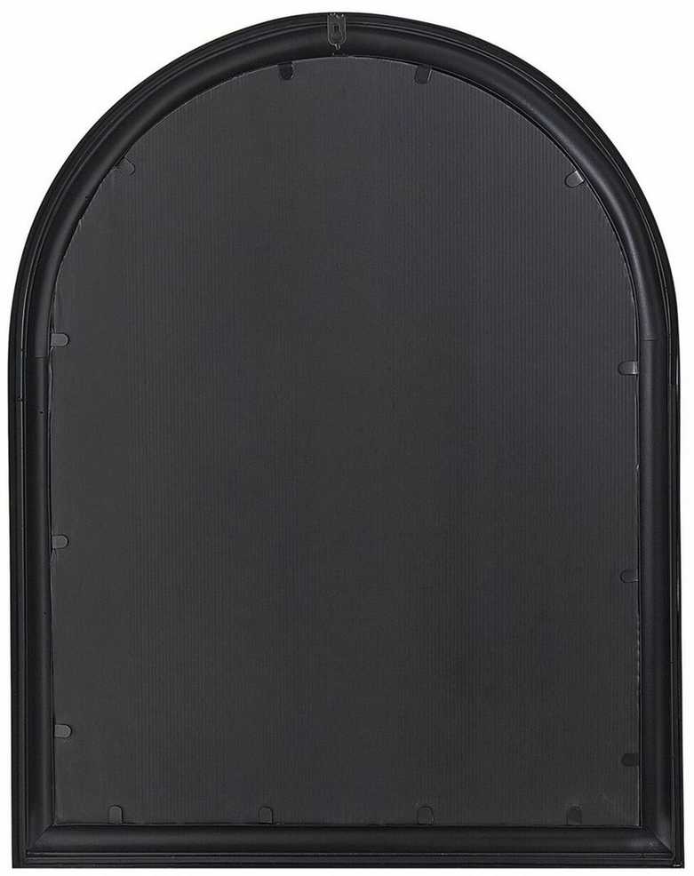 Beliani Sieninis veidrodis EMBRY 69 cm 89 cm Metalinis Juodas