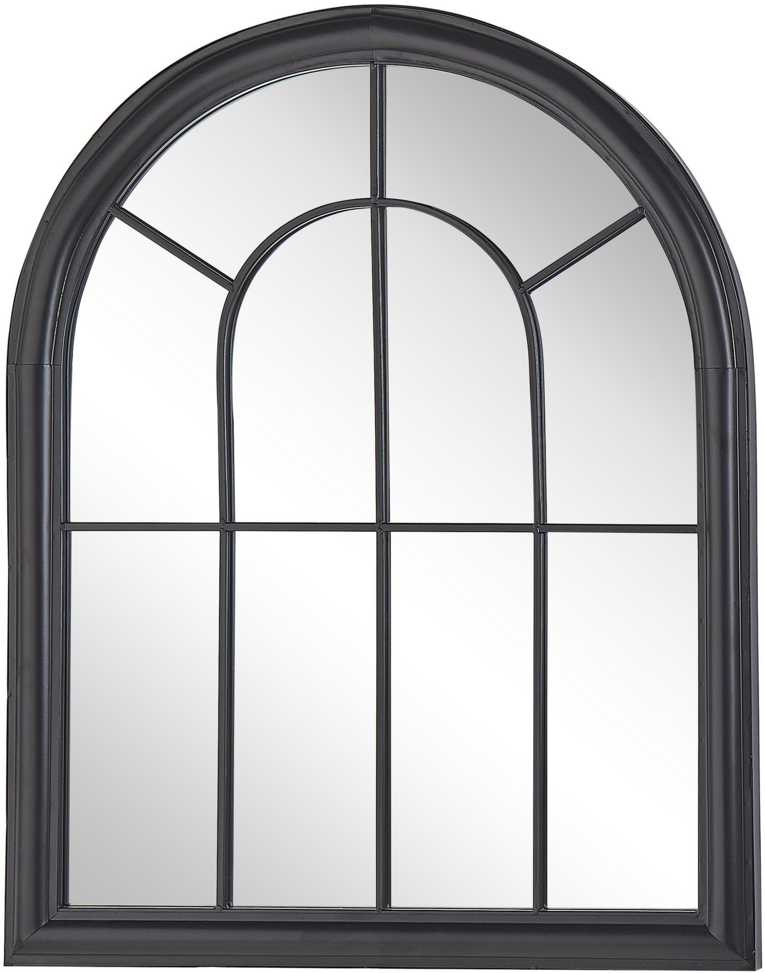 Beliani Sieninis veidrodis EMBRY 69 cm 89 cm Metalinis Juodas