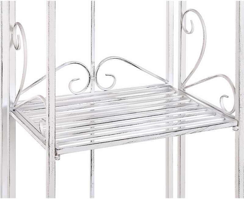 Beliani VALDIVIA metalinė lentyna, 166 cm 40 cm, balta