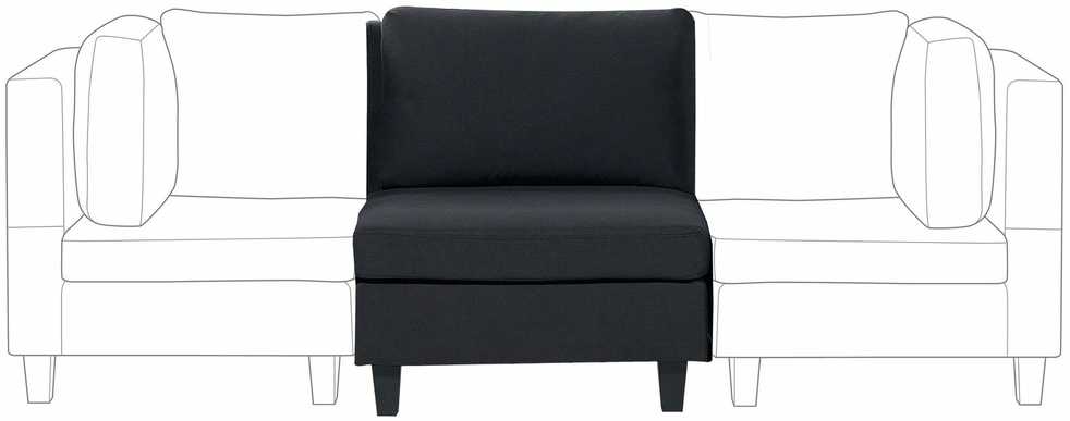 Sofa Beliani Vienvietis modulis UNSTAD juodas
