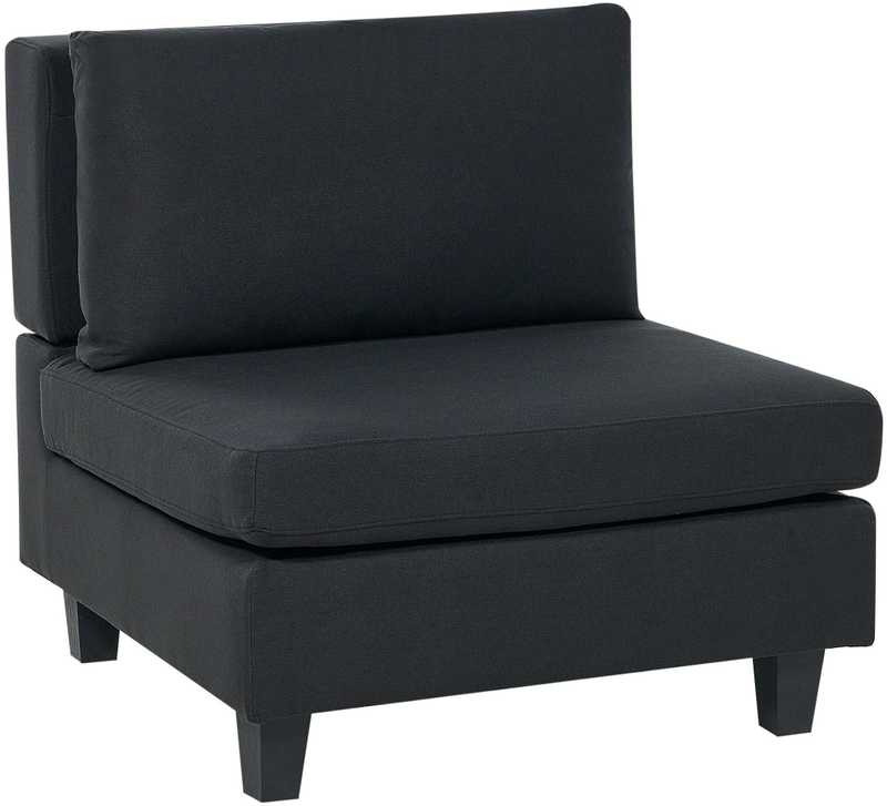 Sofa Beliani Vienvietis modulis UNSTAD juodas