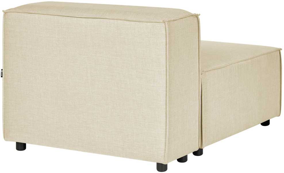 Sofa Beliani Vienvietis modulis APRICA smėlio spalvos iš dirbtinio lino
