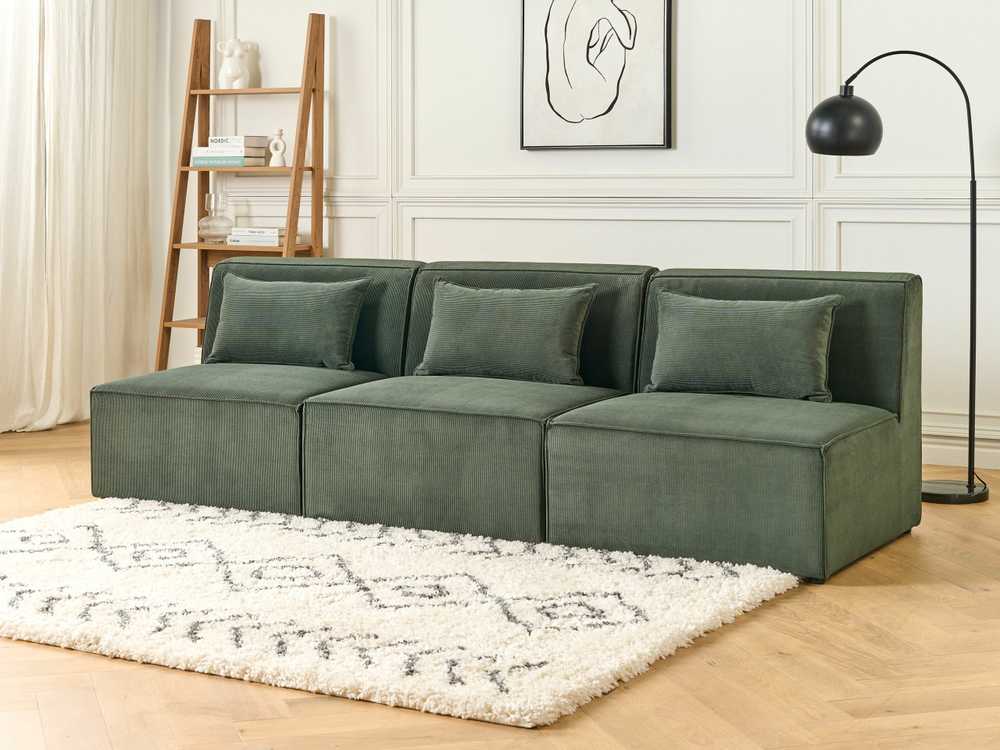 Sofa Beliani Vieno asmens modulis LEMVIG žalias velvetas