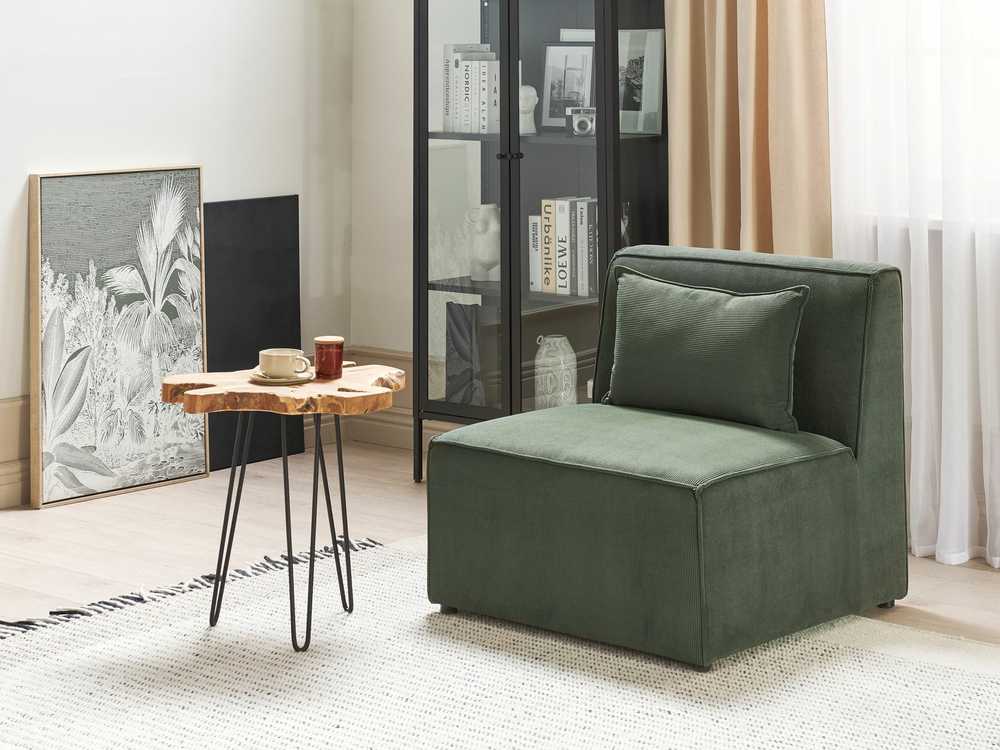 Sofa Beliani Vieno asmens modulis LEMVIG žalias velvetas